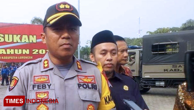 Kapolres Lamongan, AKBP Feby DP Hutagalung, (FOTO: MFA Rohmatillah/TIMES Indonesia)