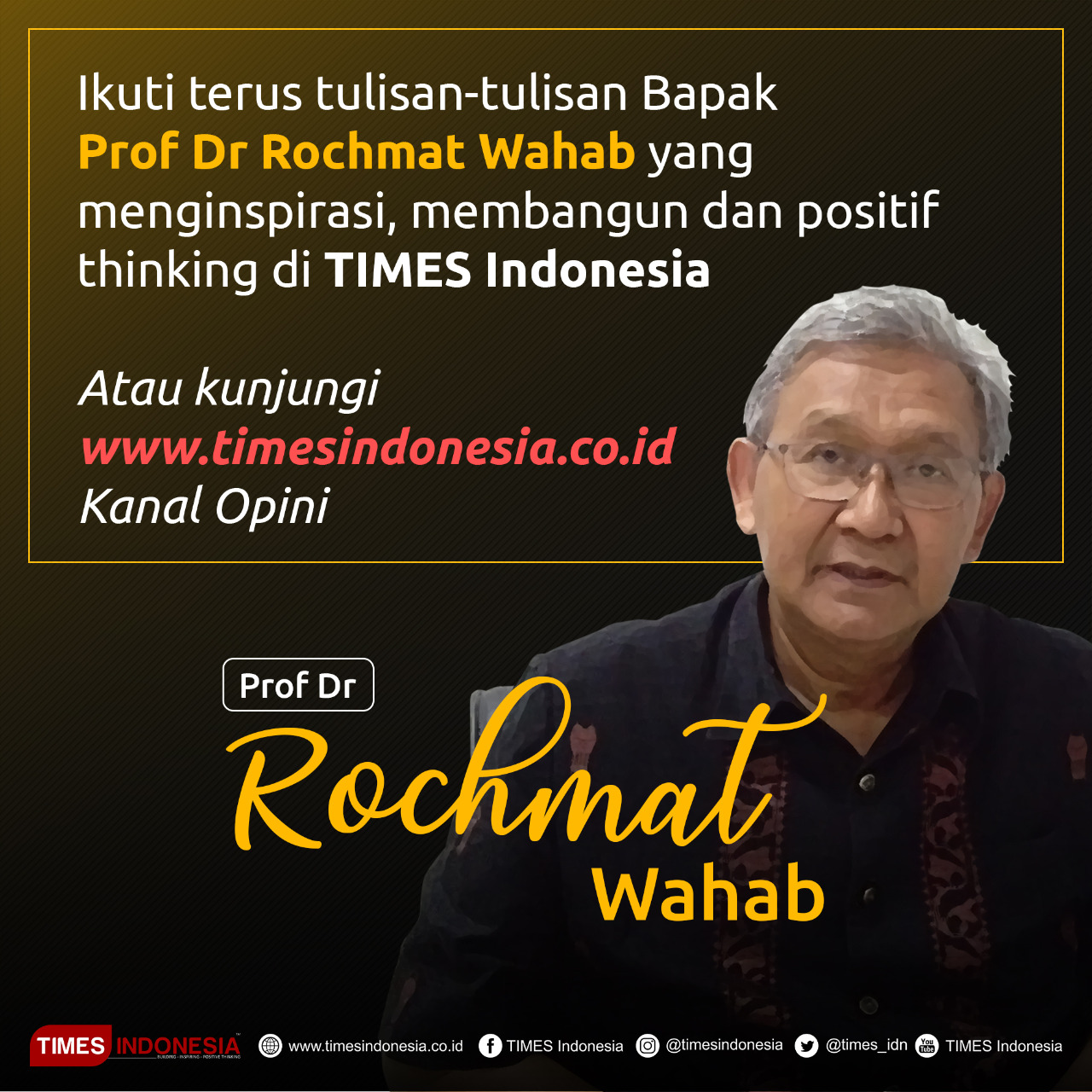 Prof Dr Rochmat Wahab, Rektor Universitas Negeri Yogyakarta.