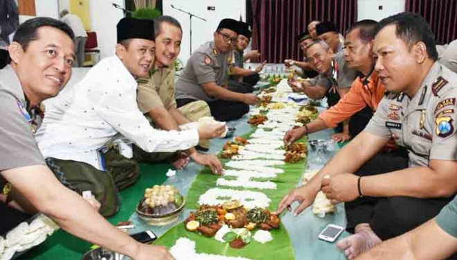 Peringati Hari Bhayangkara ke-73, Polres Kediri Gelar Syukuran