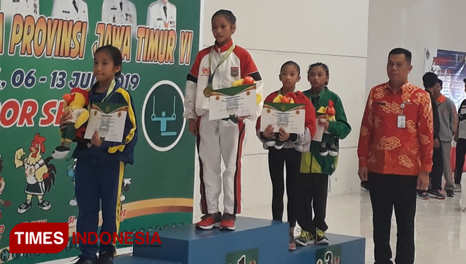 Atlet Persani Kabupaten Malang, Salsabila meraih medali emas pada Porprov Jatim (foto : Humas KONI Kabupaten Malang for TIMES Indonesia)