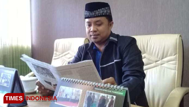 Harun Suyitno, Anggota Komisi II DPRD Pamekasan. (Foto: Akhmad Syafi'i/TIMES Indonesia)