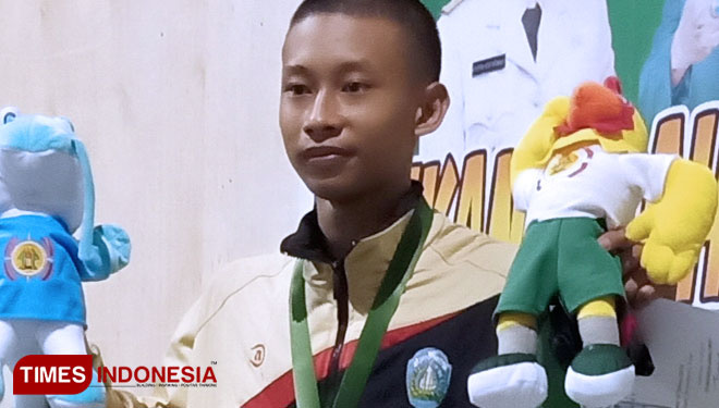 Putra Indi Sangfanata jadi wakil Indonesia di Asean Scholl Games 2019. (Foto: Marhaban/TIMES Indonesia)