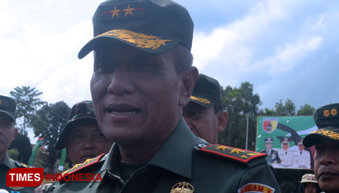 Panglima Kodam (Pangdam) V Brawijaya Mayjen (TNI) R. Wisnoe Prasetja Boedi. (Foto: Erwin Wahyudi/TIMES Indonesia)