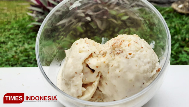 Kulfi, Indian traditional ice cream, at Indian Resto in Jalan Yulius Usman 22, Kasin, Malang. (PHOTO: Naufal Ardiansyah/TIMES Indonesia)