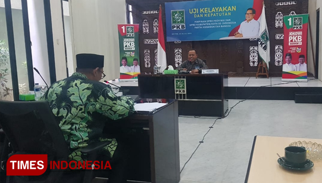Anggota DPRD PKB Sumenep saat mengikuti Fit and Proper Test Kamis (11/7/2019) kemarin. (FOTO: DPC PKB Sumenep)