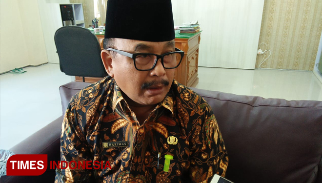 Kepala Dinas Pendidikan dan Kebudayaan Kabupaten Bondowoso Harimas. (FOTO: Moh Bahri/TIMES Indonesia)
