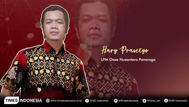 Hary Prasetyo, LPM Oase Nusantara Ponorogo (Grafis: TIMES Indonesia)
