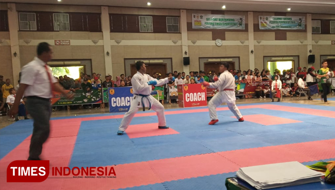 Penyelenggaraan pertandingan Cabor di Porprov VI Jawa Timur di Kabupaten Tuban yang sudah selesai dan berjalan baik, Jumat, (12/07/2019). (Foto: Achmad Choirudin/TIMES Indonesia)