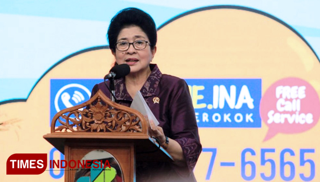 Menteri Kesehatan RI (Menkes RI) Nila F. Moeloek (Foto: Dok.TIMES Indonesia)