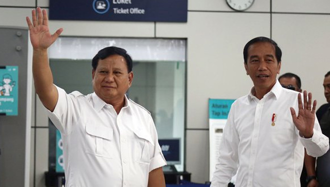 Presiden Jokowi dan Prabowo (FOTO: Istimewa)