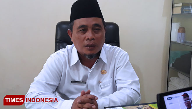 Kasi Haji Kementrian Agama Sumenep, Moh. Rifa'i Hasyim. (Foto: Ach. Qilusyairi Nurullah/TIMES Indonesia) 