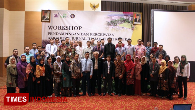 Workshop Pendampingan dan Percepatan Akreditasi Jurnal Ilmiah Ekektronik, Selasa-Kamis (16-18/7/2019) di Hotel Atria Malang. (FOTO: AJP TIMES Indonesia)