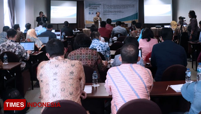 Suasana seminar dan workshop yang digelar oleh APTIKOM di Hotel Grand Keisha, Yogyakarta. (FOTO: Istimewa/TIMES Indonesia