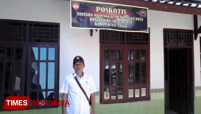 Posko TMMD Reguler 105 Tegal di Kantor Balai Desa Jatimulya, Kecamatan Suradadi, Kabupaten Tegal, Jawa Tengah. (FOTO: AJP TIMES Indonesia)