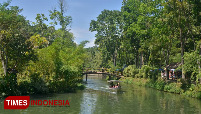 Keindahan alam Eko wisata Boonpring Andeman di Desa Sanankerto yang masuk dalam nominasi ISTA 2019 (foto: Binar Gumilang / TIMES Indonesia)