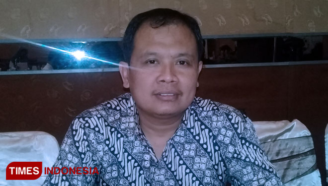 Ketua Bawaslu Kabupaten Blitar Abdul Hakam Sholahuddin. ( Foto: Sholeh/ TIMES Indonesia)