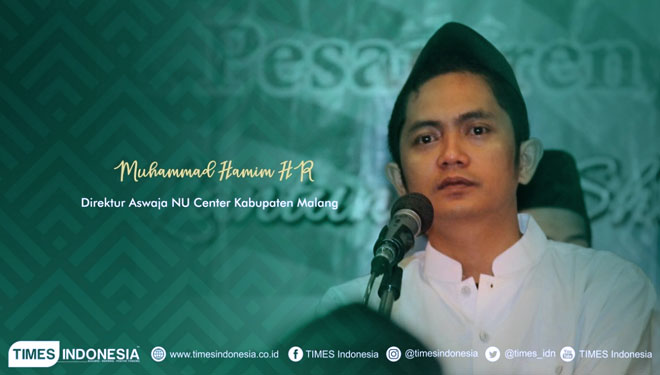 Muhammad Hamim HR, Direktur Aswaja NU Center Kabupaten Malang. (Grafis: Dena Setya Utama/TIMES Indonesia)