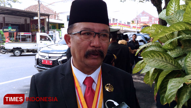 Cahyo Edi Purnomo SPd SH MM kembali diajukan DPC PDIP Kota Batu menjadi Ketua DPRD Kota Batu. (FOTO: Muhammad Dhani Rahman/TIMES Indonesia) 