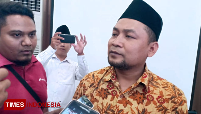 Ketua KPU Tuban, Fathul Ikhsan, Selasa, (23/07/2019) (Foto: Achmad Choirudin/TIMES Indonesia)