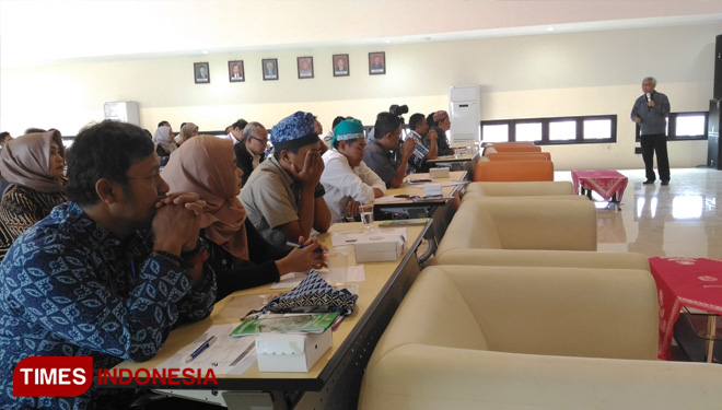 Suasana Seminar Wisata Agro Nasional, Workshop panduan teknis perbenihan jeruk dan Bimtek teknologi inovatif jeruk dan Buah subtropika, di Balitjestro Tlekung. (FOTO: Muhammad Dhani Rahman/TIMES Indonesia) 