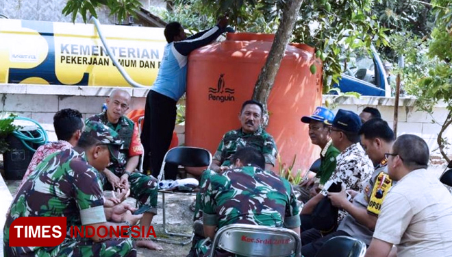 Tanggapan krisis kekeringan di Desa Jatimulya, Kecamatan Suradadi, Kabupaten Tegal, dari Pangdam IV Diponegoro. (FOTO: AJP TIMES Indonesia)