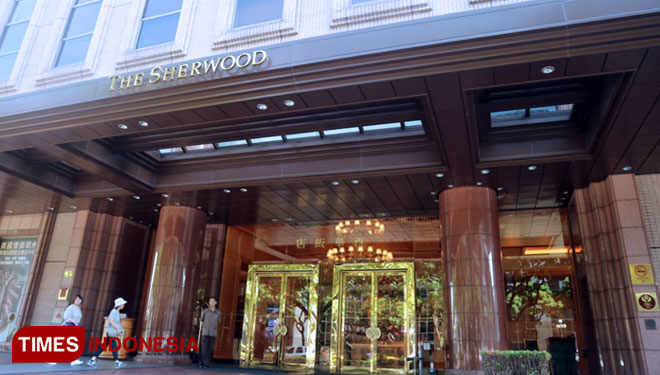 The Sherwood Hotel Taipei memiliki sertifikasi moslem friendly dari The Chinese Muslim Association, Jumat (26/7/2019).(Foto : Lely Yuana/TIMES Indonesia)