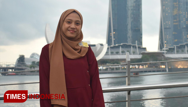 Rosabiela Irfa Andina yang mendapatkan biasiswa pendidikan S2 ke Mahildo University Thailand, jurusan Materialz Science and Engineering. (FOTO: Rosabiela Irfa Andina)