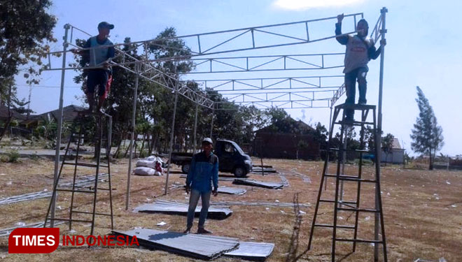 Persiapan upacara penutupan TMMD Reguler 105 Kodim 0712 Tegal (FOTO: ajpp.TIMES Indonesia)