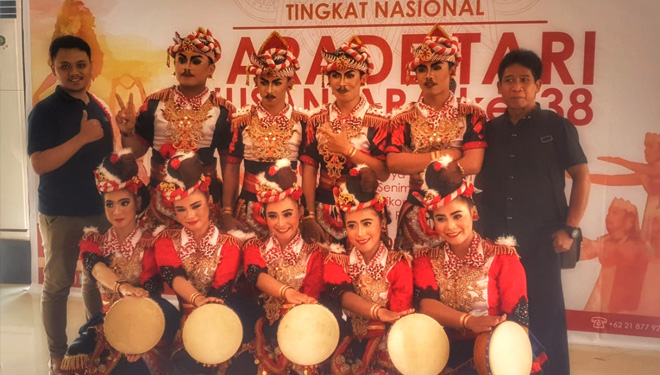 The Porem Bulkiyo dancers at the 38th Parade Tari Nusantara in Taman Mini Indonesia Indah (TMII) East Jakarta. (Picture by: Istimewa)