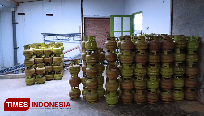 Tabung gas elpiji 3 kg. (FOTO: Dok. TIMES Indonesia)