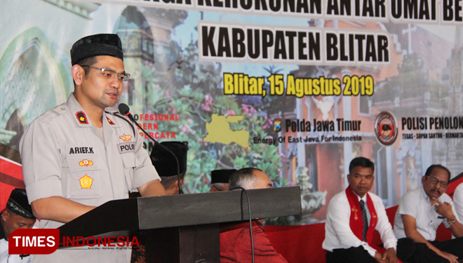 Polres Blitar Gelar Doa Kebangsaan, Pemuka Lintas Agama Pimpin Doa Bergantian