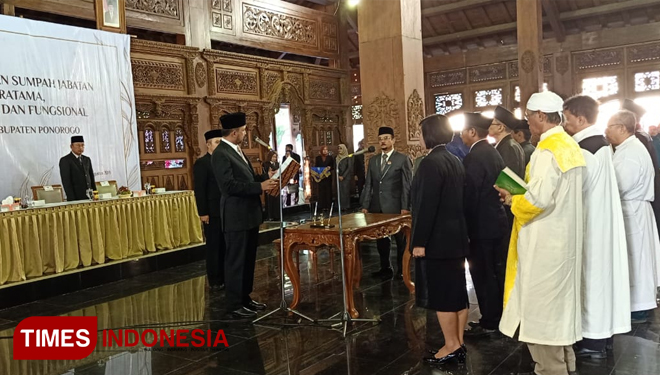 Bupati Ipong Lantik 245 Pejabat Baru di Lingkungan Pemkab Ponorogo