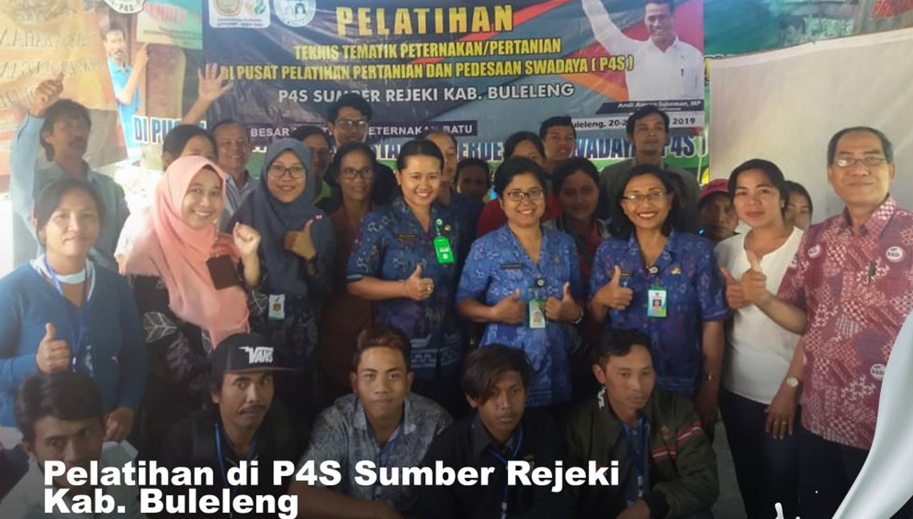 Pelatihan tematik peternakan yang dilaksanakan di P4S Sumber Rejeki, Buleleng, Bali, Selasa - Rabu (20 - 22/8/2019).