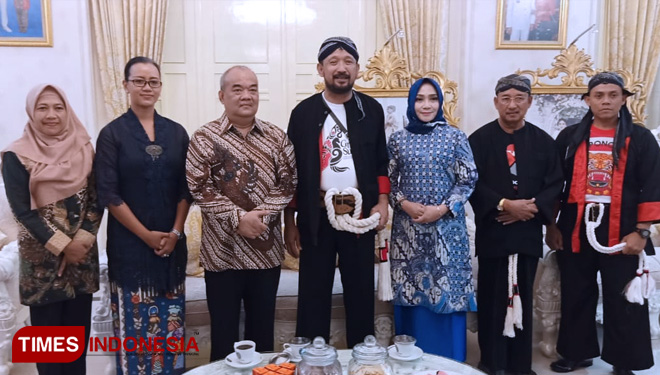 Wagub DI Yogyakarta KGPAA Paku Alam X hadiri Muhibah Budaya Mataraman di Ponorog.(FOTO: Marhaban/TIMES Indonesia)
