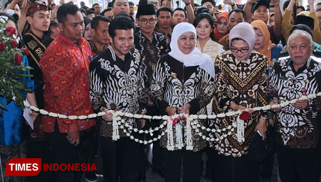 Gubernur Jawa Timur membuka Koperasi dan UMKM Expo Tahun 2019, di Grand City Convention and Exhibition Hall Surabaya dengan Lamongan sebagai City Of Charm. (Foto: Dinas Koperasi dan Usaha Mikro for TIMES Indonesia)