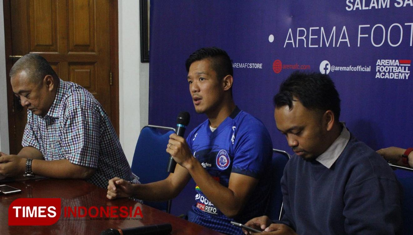 Pemain baru Arema FC, Takafumi Akahoshi. (FOTO: Tria Adha/TIMES Indonesia)