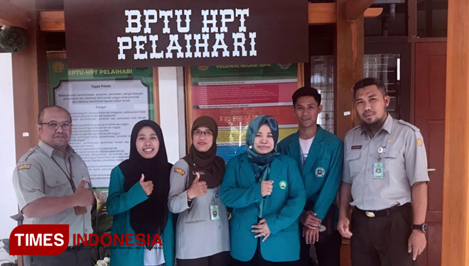 Foto bersama para pejabat BPTU HPT Pelaihari Kalimantan Selatan. (FOTO: AJP TIMES Indonesia)