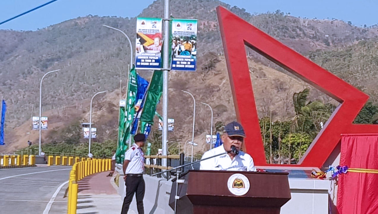 Menteri PUPR RI hadiri peresmian Jembatan B.J. Habibie di Desa Bidau Sant'ana, Dili, Kamis (29/8/2019). (foto: Istimewa)