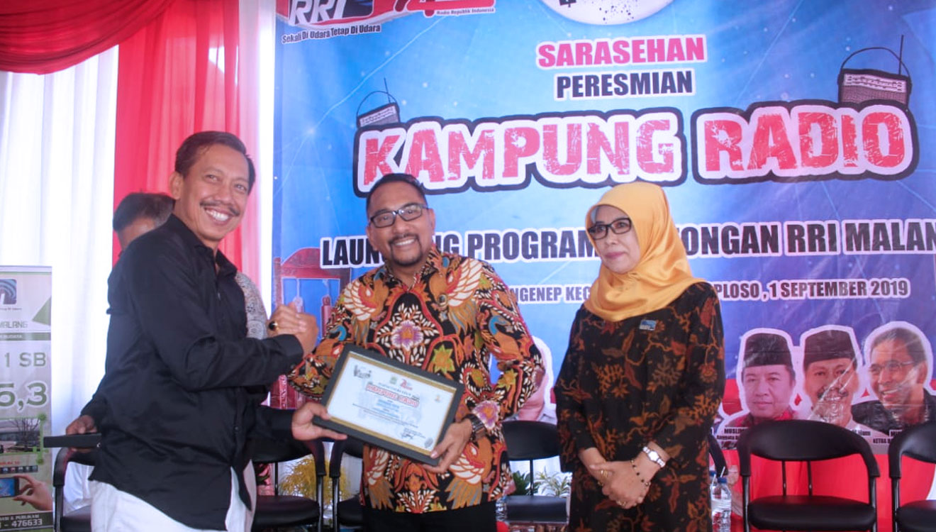 RRI Malang meluncurkan dua program unggulannya yaitu Program Kentongan dan Kampung Radio. (Foto: Istimewa)