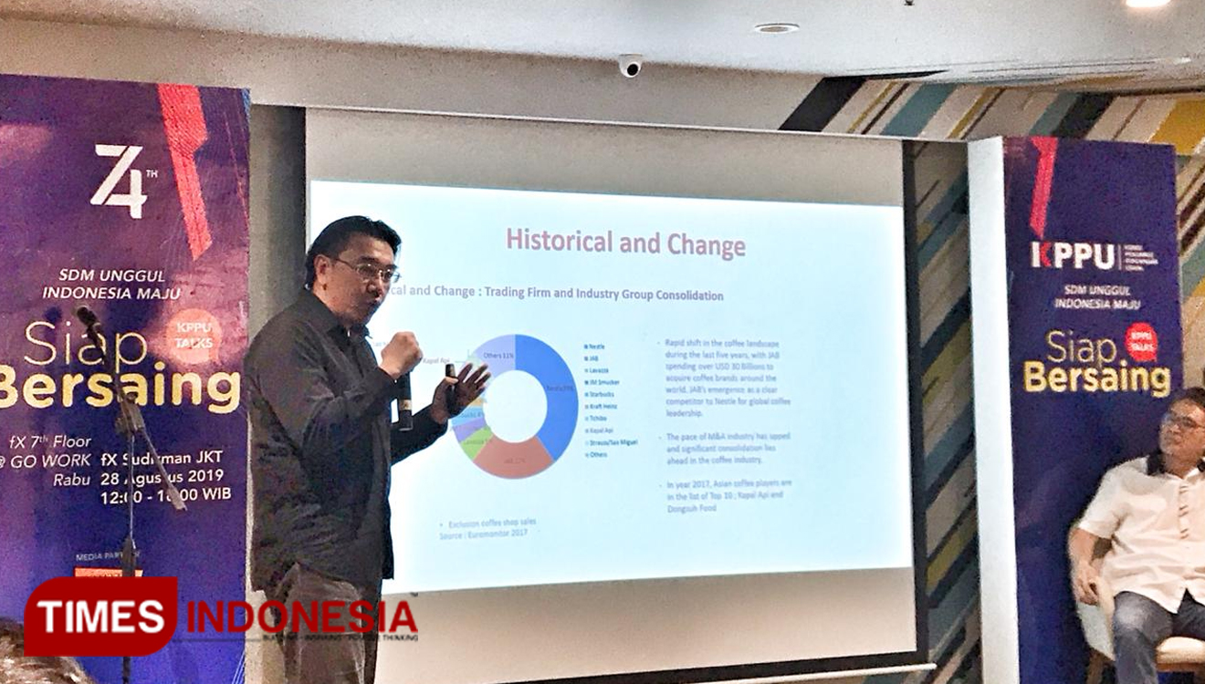 KPPU sosialisasikan aturan persaingan usaha bagi para pelaku usaha, Rabu (4/9/2019).(Foto : Istimewa)