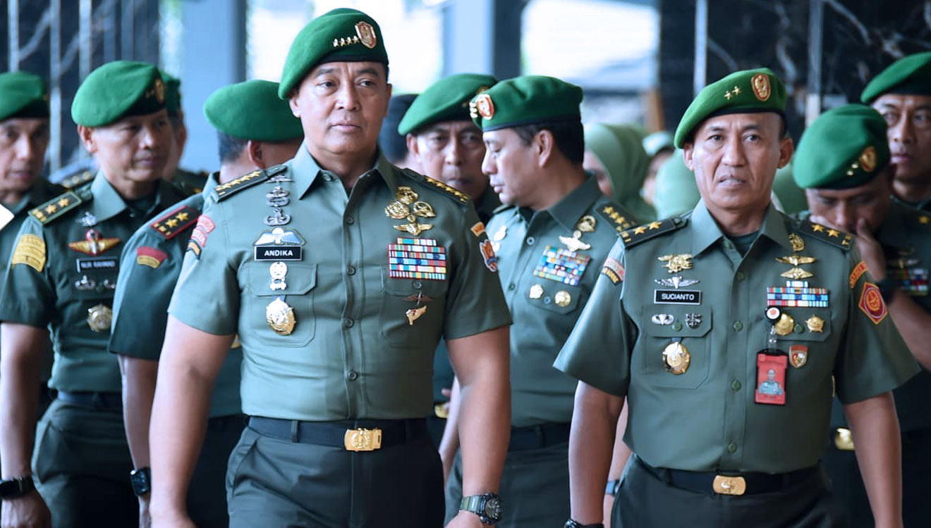  Kepala Staf TNI Angkatan Darat, Jenderal TNI Andika Perkasa di Mabesad. (FOTO: Dispenad) 