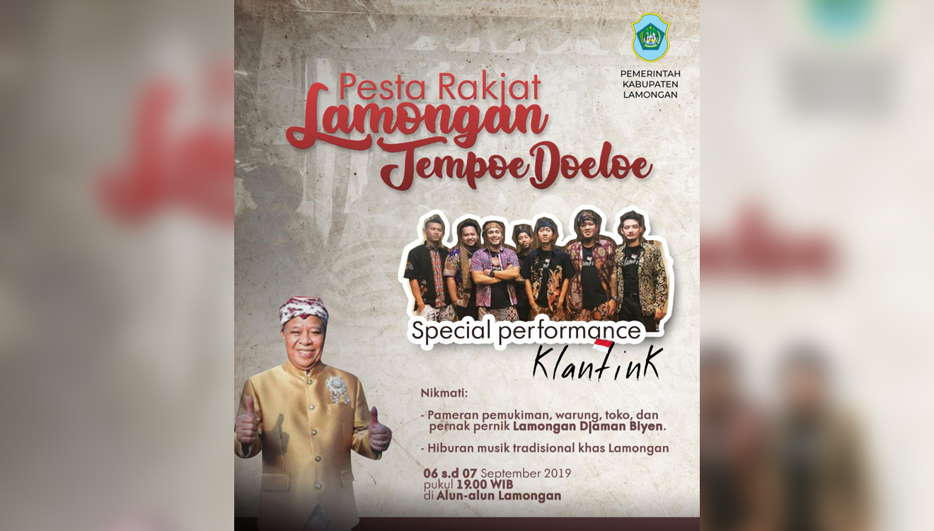 Poster Lamongan Tempo Doeloe. (FOTO: Humas dan Protokol Setda Lamongan for TIMES Indonesia).