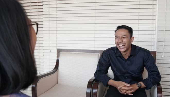 Anak Agung Gede Candra Dwipa, salah satu penerima Beasiswa Gen-L BPR Lestari Bali. (Foto: BPR Lestari Bali)