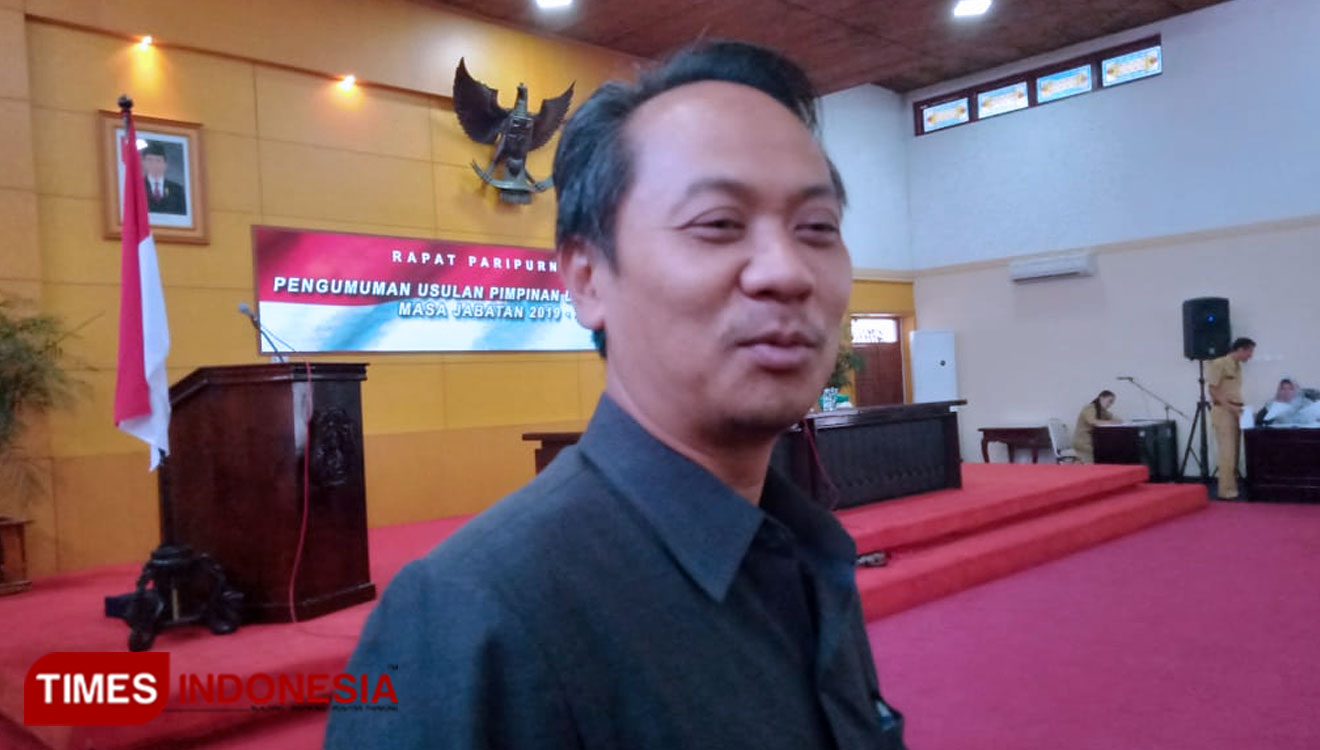 Ketua DPC PDI Perjuangan Kota Blitar, Syahrul Alim. ( Foto: Sholeh/TIMES Indonesia)