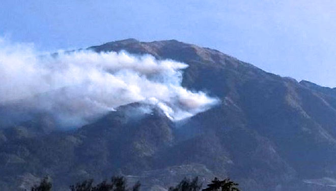 Ilustrasi - Kebakaran gunung merbabu (FOTO: iNews)