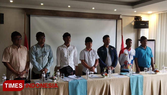 Mina Wisata Festival Kedonganan 2019 press conference. (Picture by: Imadudin M/TIMES Indonesia)