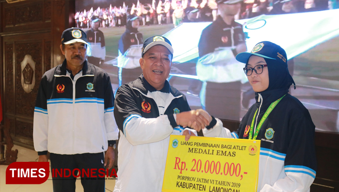 Atlet Lamongan yang Berprestasi di Porprov VI Diguyur Bonus