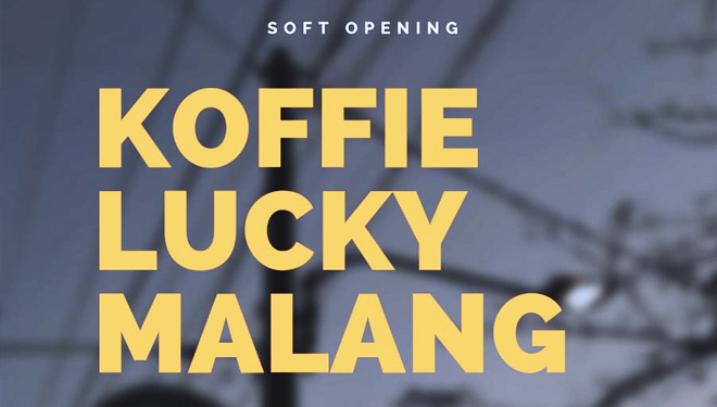 Kofluck (Koffie Lucky) bakal soft opening besok (14/9/2019) di Jl. Teratai no. 11A (FOTO: Istimewa)