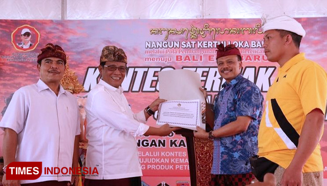 Pembukaan kontes Ternak dan Panen Pedet di Provinsi Bali 2019. (FOTO: humas Pemprov Bali/TIMES Indonesia)