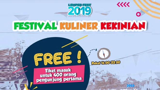 Lemper Fest Buka Tiket Gratis Masuk 400 Orang Pertama